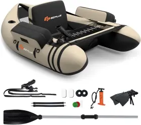 SU-70503BE-PO SUPERBUY Inflatable Float Tube Fishing Belly