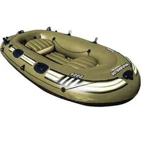 31400 SWIMLINE Outdoorsman Inflatable Fishing Boat Quad Oar #2