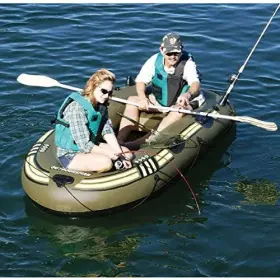 31400 SWIMLINE Outdoorsman Inflatable Fishing Boat Quad Oar #3