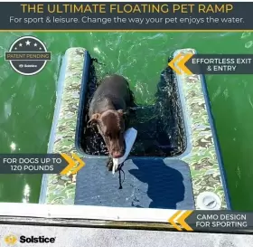 33250 SWIMLINE Solstice Inflatable Pup Plank Camo Dog Sport
