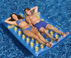 90361 SWIMLINE Pocket Inflatable Dual Mattress