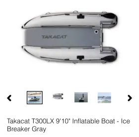 300LX TACACAT Person Inflatable Boat Oars