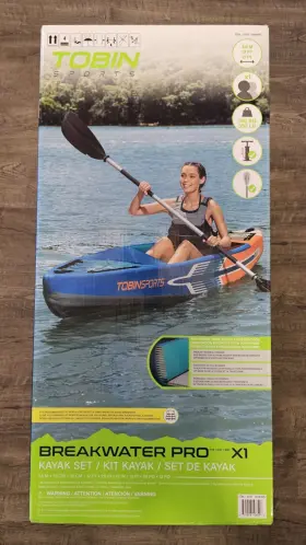 12PRO TOBIN SPORTS Breakwater Pro Inflatable Kayak Paddle