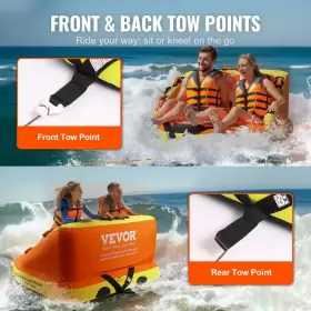 UNV285810236252 BIG Inflatable Towable Tube Boating Rider