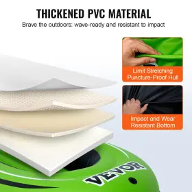 YCK2RK0000004FUE8 VEVOR Inflatable Boat Dinghy Dive Fishing #3
