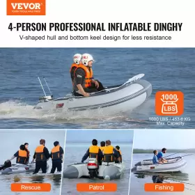 JYK4RK000000DU7WZ VEVOR Inflatable Dinghy Boat Fishing Oars #2