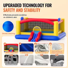 VB555699 VEVOR Inflatable Bounce House High Playhouse #2