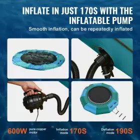 VBH775588 VEVOR Inflatable Water Bounce Plateform Platform #3