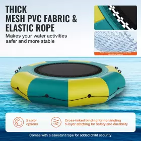 VWB11566 VEVOR Inflatable Water Bouncing Pad Recreational #2