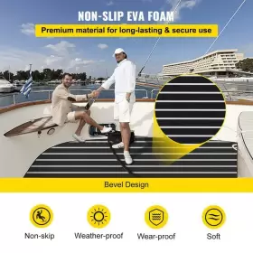 ZZDB240X120X0.6H1V0 VEVOR Boat Eva Foam Teak Decking Sheet #3