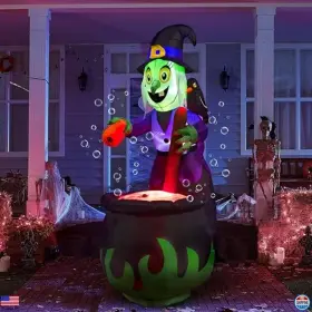 17672 VISIT THE JOYIN STORE Inflatable Halloween Witch Light