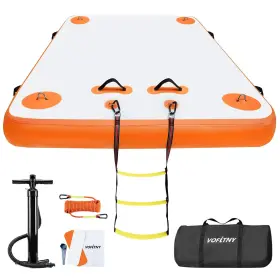 738812806014 VOFITNY Inflatable Floating Dock Swim Air Island