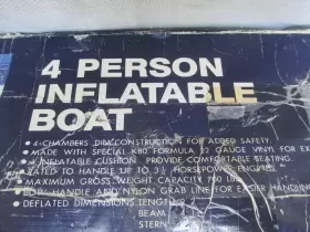 0123456780 WESTERN FIELD Rafting Person Inflatable Raft Boat #3