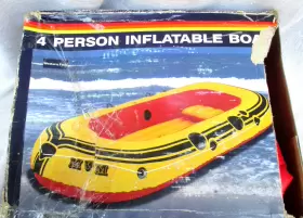 0123456780 WESTERN FIELD Rafting Person Inflatable Raft Boat