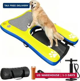 GC-FBA-384 WHIFFEE Dog Boat Ramp Up Inflatable Floating Dock