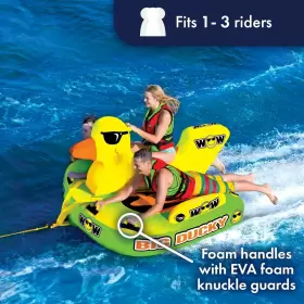 18-1140 WOW SPORTS Ducky Towable Deck Tube Boating Person #2