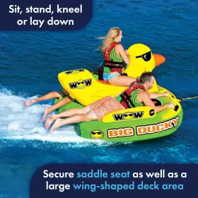 18-1140 WOW SPORTS Ducky Towable Deck Tube Boating Person #3