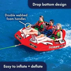 21-1080 WOW WATERSPORTS Sports Person Cockpit Towable Tube #2