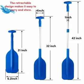 709226426655 WTMORE Telescoping Boat Paddle Oar Pad #2