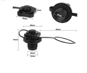 746433267565 YOOU-LIJIA Inflatable Boat Air Valve Caps Spira #2