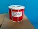 Zebra 10021781 Red DT Paper Label C 1.781" x 0.875" 675 Labels 36 Rolls