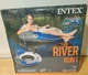 Intex River Run Water Inflatable Tube Raft 53" Lake Pool Beach Sea Floater BLUE