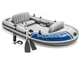 Intex Excursion 4 Inflatable Boat Set 4 Person with Oar and Pump