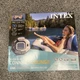 2 Intex River Run Single Inflatable Connecting Floating Lounge Tube Chairs