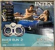 Intex River Run II 2-Person Water Tube Float w/ Cooler and Connectors