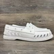 Sperry Shoes Women Size 10 Boat slip Ons Rubber Clogs Triple White Rubber