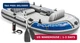 Intex 68324EP Excursion 4 Inflatable Boat Set: Includes Deluxe 54in Boat Oars an