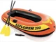 INTEX Explorer Inflatable Boat Series, Dual Air Chamber 2 Person Inflatable Boat