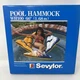 Rare Vintage SEVYLOR Pool Hammock Big 66" x 43" NEW Fish Float w Can Holder