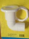 THRU HULL FITTING 18121 SEACHOICE 90 DEGREE HOSE 1-1/2" WHITE PLASTIC DRAIN BOAT