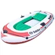 Solstice Voyager 4-Person Inflatable Fishing Boat with Dual Swivel Oar Locks ...