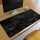 Black Sea Gaming mousepad, 2mm non-slip rubber base, 31.49 x 11.81 inches, exten