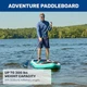 AQUA LEISURE AQUA PRO HALCYON ADVENTURE 11' INFLATABLE STAND-UP PADDLEBOARD BLUE