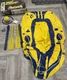Vintage American Camper 2 Man Inflatable Boat Kit Oars & Foot Pump 78" by 46"