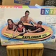 INTEX 58332EP Explorer 300 Inflatable Boat Set: Includes Deluxe Aluminum Oars