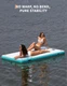 Garvee Inflatable Floating Dock Air Dock Platform Floating Island Raft with R...