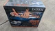 Intex River Run II Float Blue Two person Two 2 cup holder Backrest Cooler Tray 