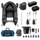 Kino Outdoor Kai Inflatable Belly Boat Bundle &ndash; Fishing Float Tube Set w/storage