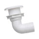 Seachoice 50-18121 90-Degree Thru-Hull Connector, Fits 1-1/2 in. ID Hose