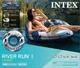 Intex RIVER RUN 1 LOUNGE Inflatable Water Float, 53&rdquo; Diameter, Blue/White 🆕