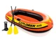 Intex Explorer 300 3Person Inflatable Boat Set with French Oars and Air Pump