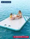 Inflatable Floating Dock Air Dock Platform Floating Island Raft with Rope Ladder