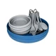 Ozark Trail 4 Person Table Set Plastic Plates Flatware, Silicone Cups, 21 Pieces
