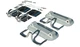 Snap Davits for inflatable boat & swim platform with Quick release kit GRAY