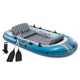 Inflatable Boat 5 Person 144x66 1320lb Capacity Pump Oars INTEX 66325EP Deluxe