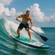 Nautica Adventure 10&rsquo;6&rdquo; Inflatable SUP Paddle Board | 33&rdquo; Wide 325lb w/ Pump